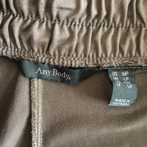 AnyBody Set of 2 Joggers in Medium Petite One in Taupe and One in Maroon Tie Dye - Picture 9 of 10